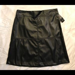 New w/tags Alfani Faux Leather A-Line Skirt